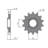 SUNSTAR SUNF373-16 ZĘBATKA PRZÓD JTF578.16-51465