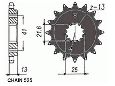 SUNSTAR SUNF407-16 ZĘBATKA PRZÓD JTF296.16-52963