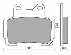 NHC Y2016-AK150 KLOCKI HAMULCOWE (zamiennik EBC FA104)-1691