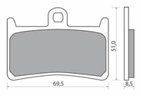 NHC Y2030-AK150 KLOCKI HAMULCOWE (zamiennik EBC FA252)-1695