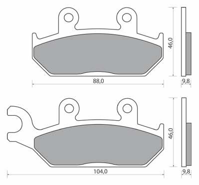 NHC Y2033-AK150 KLOCKI HAMULCOWE (zamiennik EBC FA172)-1699