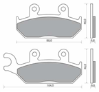 NHC Y2033-AK150 KLOCKI HAMULCOWE (zamiennik EBC FA172)