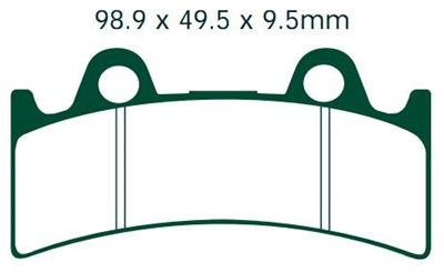 NHC Y2041-AK150 KLOCKI HAMULCOWE (zamiennik EBC FA190)-1704
