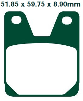 NHC Y2044-AK150 KLOCKI HAMULCOWE (zamiennik EBC FA267)-1708