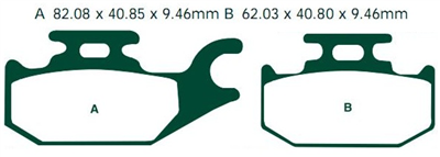 NHC Y2049-AK150 KLOCKI HAMULCOWE (zamiennik EBC FA307)-1710