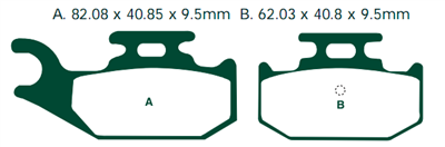 NHC Y2055-AK150 KLOCKI HAMULCOWE (zamiennik EBC FA428)-1711
