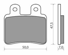 NHC Y2069-AK150 KLOCKI HAMULCOWE (zamiennik EBC FA350)-1712