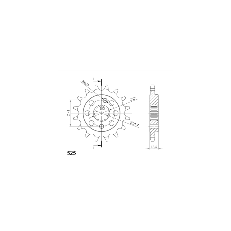 HONDA VT 600 90-07 zestaw napęd-owy SUPERSPROX-59812