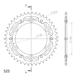 HONDA CBR 600 RR USA 03-06 zestaw napęd-owy SPX-60089