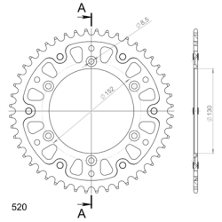 APRILIA RXV 450 550 06-10 zestaw napęd-owy SPX-60096