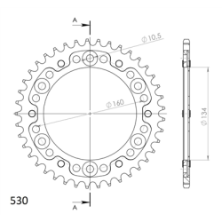 HONDA CBR 1000 RR 04-05 zestaw napęd-owy SPX-60178