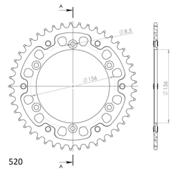 HUSQVARNA TE 610 99-07 zestaw napęd-owy SUPERSPROX-60583