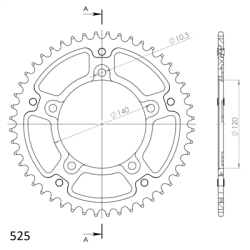 SUZUKI DL 650 V-STROM X 07- zestaw napęd-owy SPX-60620