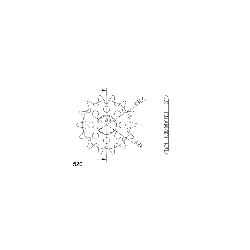 YAMAHA YZ 450 F 07-14 20-21 zestaw napęd-owy SPX-60837