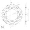SUZUKI DR 350 SE 94-99 zestaw napęd-owy SUPERSPROX-62042