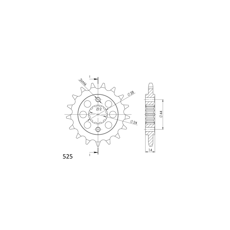 HONDA VT 750 DC 01-07 zestaw napęd-owy SUPERSPROX-62496