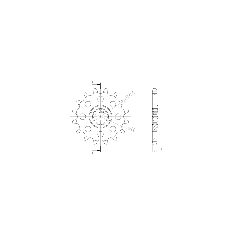 KAWASAKI Z1000 Z 1000 07-09 zestaw napęd-owy SPX-63274