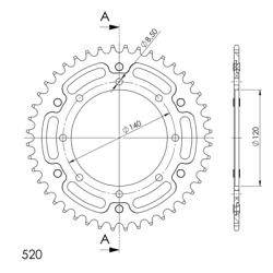 KAWASAKI KLE 500 97-05 zestaw napęd-owy SUPERSPROX-65779