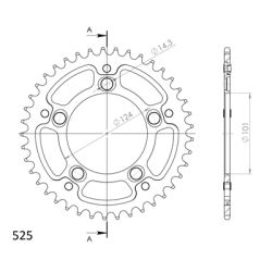 KTM 950 LC8 980 SM 06-14 zestaw napęd-owy SPX-66077