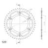 KTM EXC 250 400 SMR 525 560 zestaw napęd-owy SPX-66293