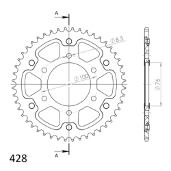 YAMAHA YZF-R MT 125 08-19 zestaw napęd-owy SPX-66488
