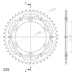 HONDA CBR 600 F 01 zestaw napęd-owy SUPERSPROX RED-67201