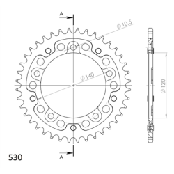 SUZUKI SV 1000 S 03-07 zestaw napęd-owy SUPERSPROX-67624
