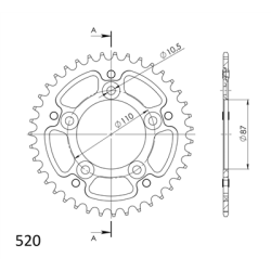 SUZUKI GS 500 E 94-98 zestaw napęd-owy SUPERSPROX-67917