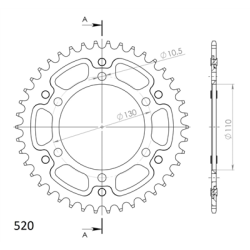 KAWASAKI EX300 NINJA 13- Z300 15- zestaw napęd-owy-68078