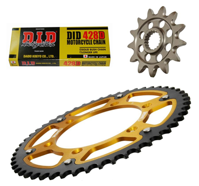 YAMAHA DTR 125 90- DT125 RE X -06 zestaw napęd-owy-46324