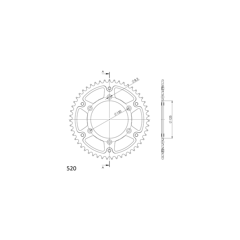 KTM SX-F XC-F EXC 144 150 525 530 zestaw napęd-owy-68285
