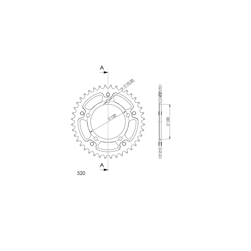 APRILIA RS 125 06-14 zestaw napęd-owy SUPERSPROX-68360