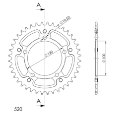 APRILIA RS 125 06-14 zestaw napęd-owy SUPERSPROX-68369