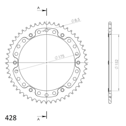 YAMAHA WR 125 R X 09-15 zestaw napęd-owy SPX-68400