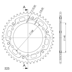 BMW F800 R 09-18 zestaw napęd-owy SUPERSPROX-68625