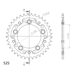 KTM 990 SUPERDUKE R 12-13 zestaw napęd-owy SPX-56414