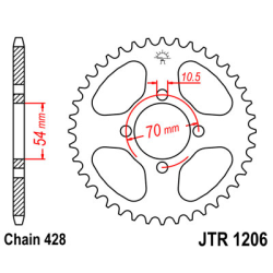 HONDA CBR 125 R 04-10 zestaw napęd.owy DID JT-60692