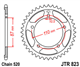 SUZUKI SV 650 A ABS 16-20 zestaw napęd.owy DID JT-60746