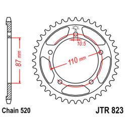 SUZUKI SV 650 A ABS 16-20 zestaw napęd.owy DID JT-60746