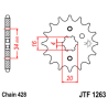 YAMAHA YBR 125 (3D9) 05-06 zestaw napęd.owy DID JT-60866