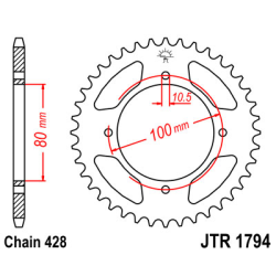 SUZUKI GZ 125 MARAUDER 98- zestaw napęd.owy DID JT-60897
