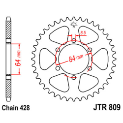SUZUKI DR 125 SE S RAIDER zestaw napęd.owy DID JT-60938