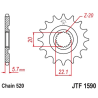 YAMAHA YZ 125 05-21 zestaw napęd.owy DID JT-61145