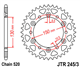 HONDA NX 650 DOMINATOR 95- zestaw napęd.owy DID JT-61216