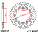 YAMAHA WR 250 X 08-15 zestaw napęd.owy DID JT-61266