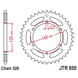 YAMAHA XJ 600 S DIVERSION zestaw napęd.owy DID JT-61352