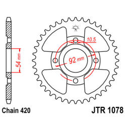 YAMAHA TZR 50 X-POWER 96- zestaw napęd.owy DID JT-61367