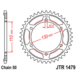 YAMAHA YZF-R1 09-14 zestaw napęd.owy DID JT-61410