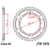 YAMAHA YZF-R1 09-14 zestaw napęd.owy DID JT-61416