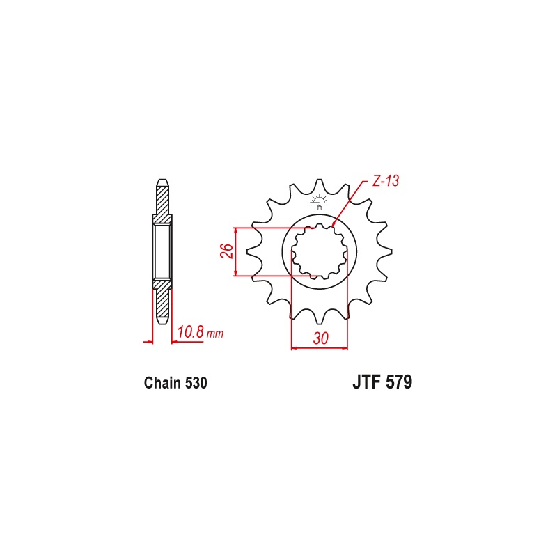 HONDA CBR1000 RR FIRE-BLADE 04-05 zestaw napęd.owy-61540